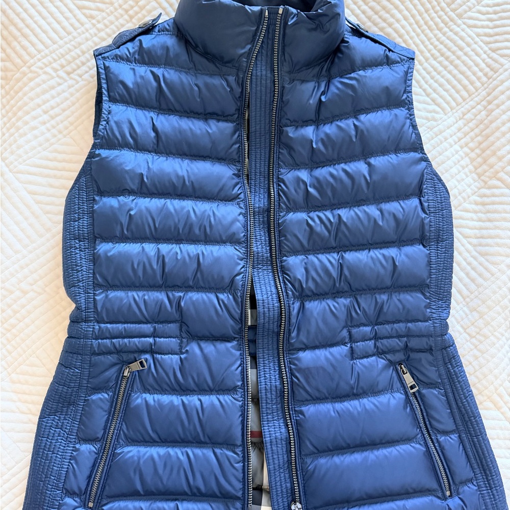 Burberry Navy Quilted Vest